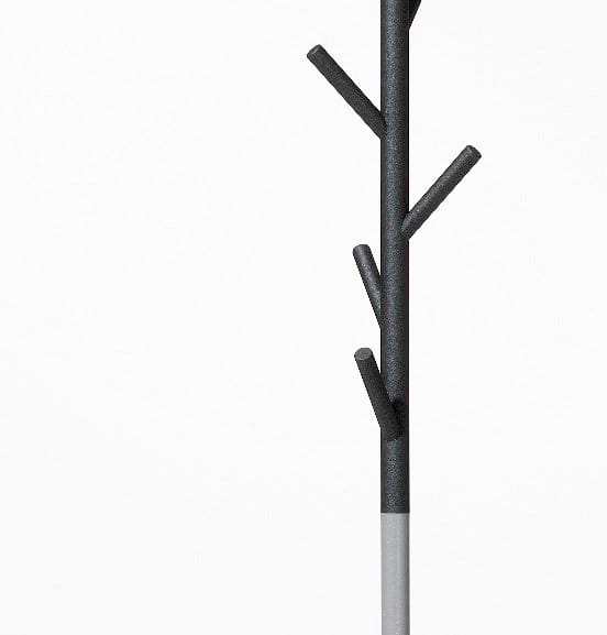 Perchero Sticks, gris oscuro-plata SMD Design