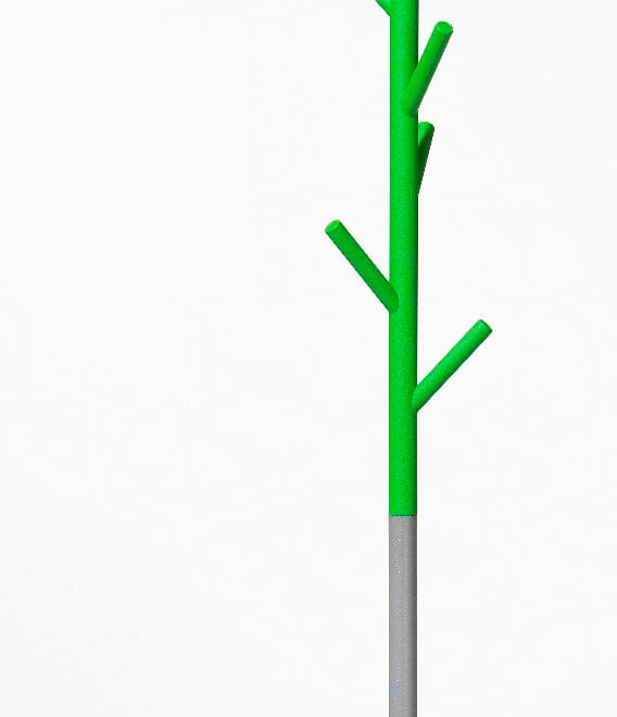 Perchero Sticks, verde-plata SMD Design