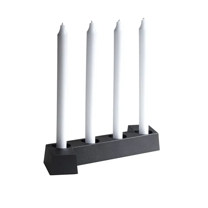SMD candelabro de Adviento - Gris, 4 luces - SMD Design