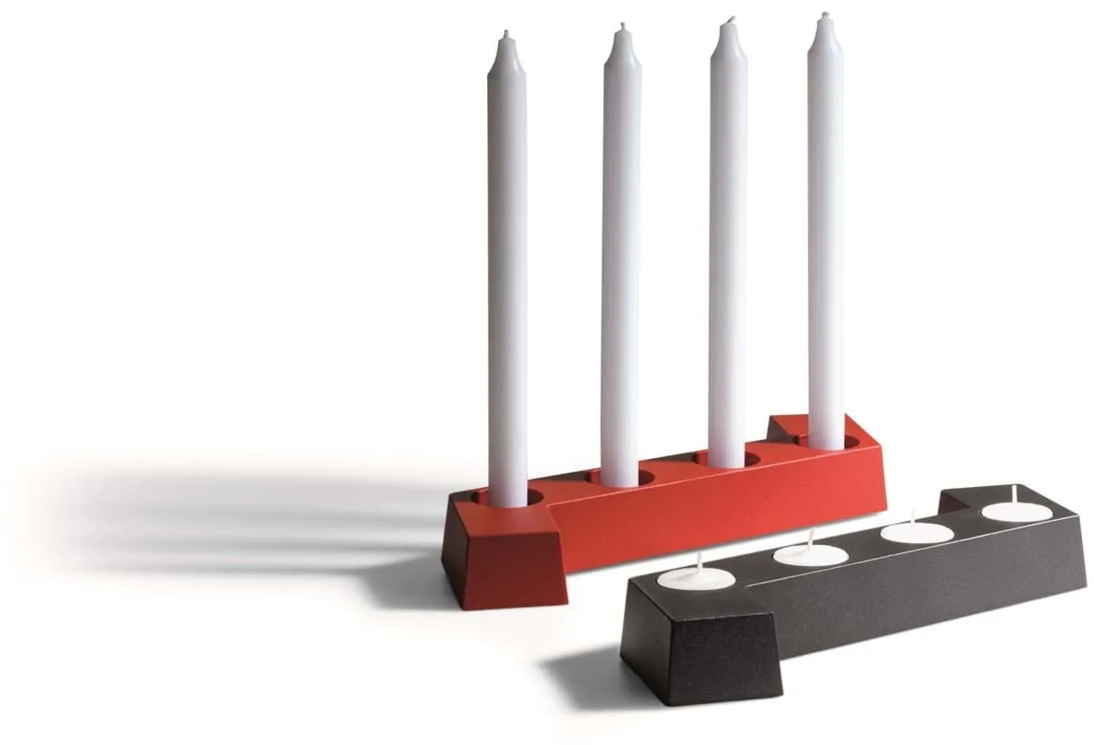 SMD candelabro de Adviento, Gris, 4 luces SMD Design