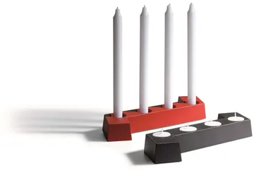 SMD candelabro de Adviento - Rojo, 4 luces - SMD Design
