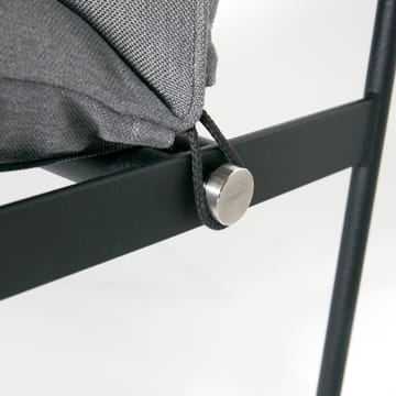 Sofá de 2 plazas Slow - Sunbrella gris-base de acero en color negro - SMD Design