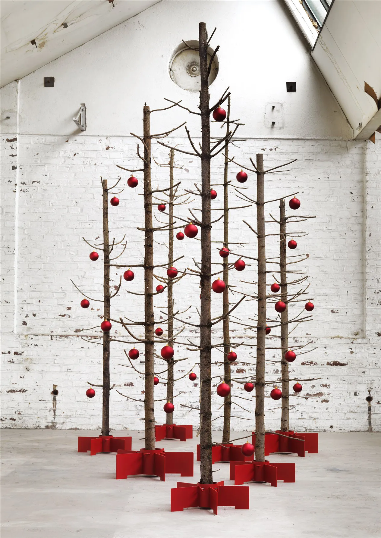 Soporte para árbol de Navidad Turbin Ø48 cm, Rojo SMD Design