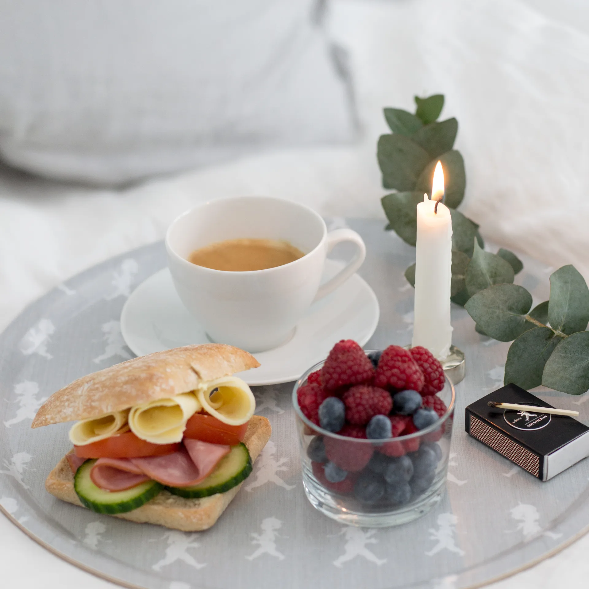 Bandeja Solstickan Ø38 cm, Gris Solstickan Design