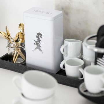 Bote de café Solstickan 20,5 cm - Blanco brillante - Solstickan Design