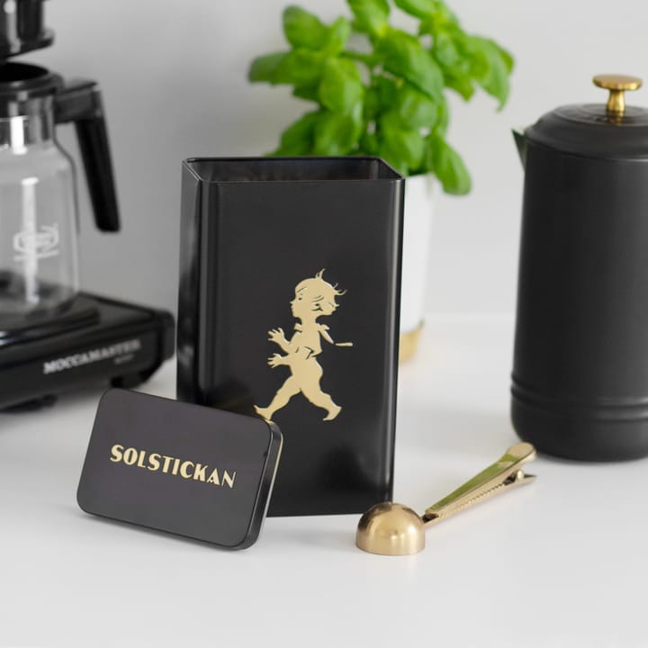 Bote de café Solstickan 20,5 cm, Negro-dorado mate Solstickan Design