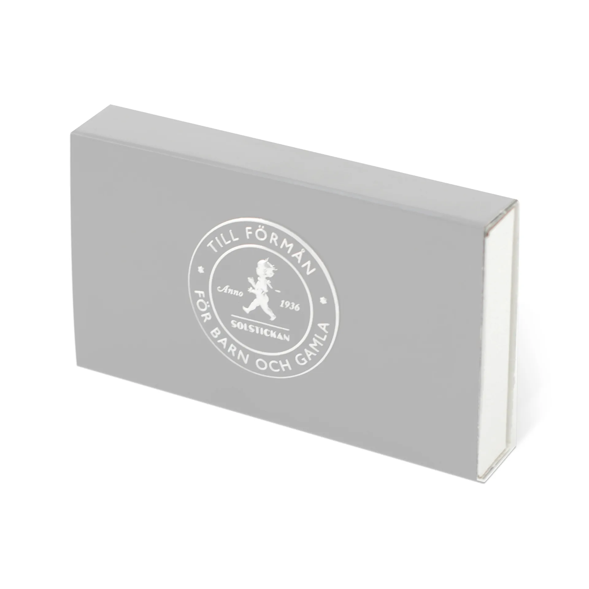 Caja de cerillas Solstickan 30 unidades, Gris Solstickan Design