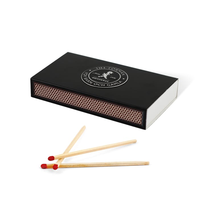 Caja de cerillas Solstickan 30 unidades, Negro Solstickan Design