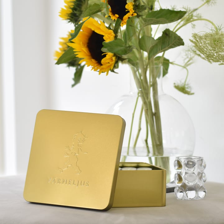 Caja de velas Solstickan 21x21 cm, Dorado Solstickan Design