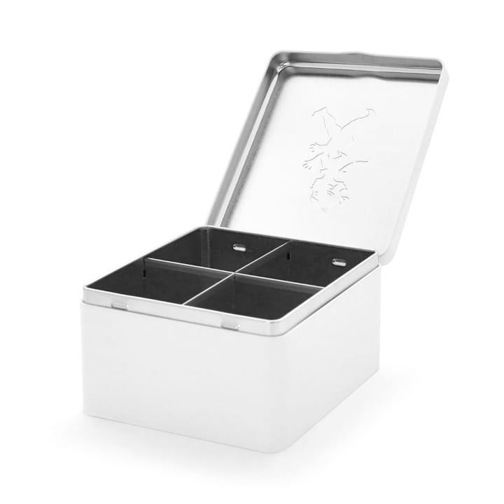 Caja para té con compartimentos Solstickan 13,6x15,6 cm, Blanco Solstickan Design