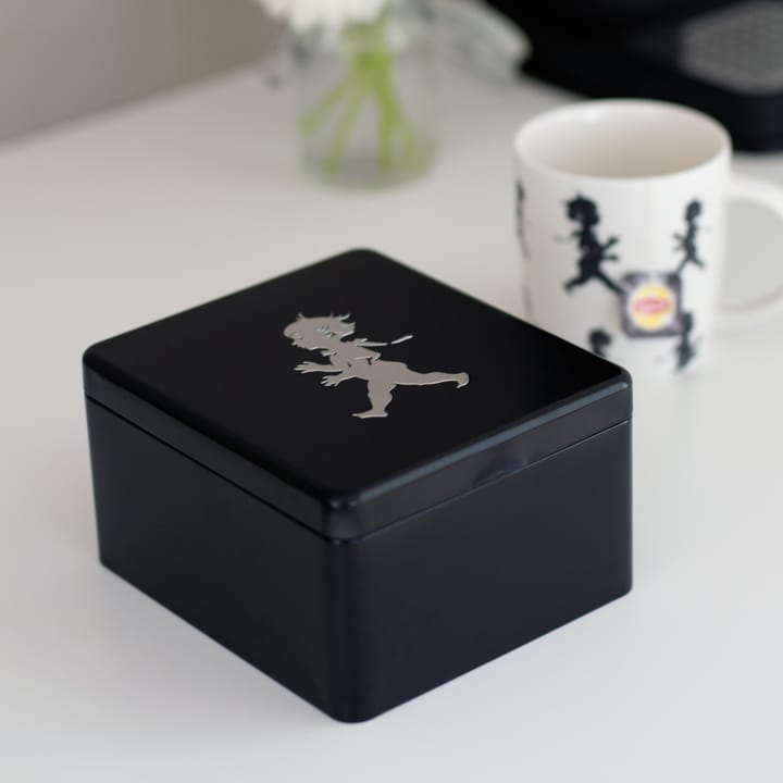 Caja para té con compartimentos Solstickan 13,6x15,6 cm, Negro Solstickan Design