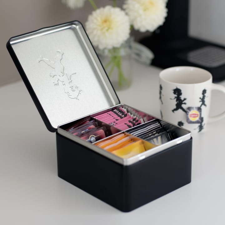 Caja para té con compartimentos Solstickan 13,6x15,6 cm - Negro - Solstickan Design