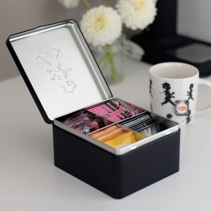 Caja para té con compartimentos Solstickan 13,6x15,6 cm, Negro Solstickan Design