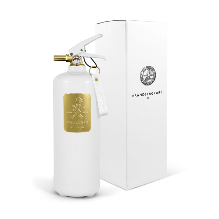 Extintor Solstickan 2 kg, Blanco-dorado Solstickan Design