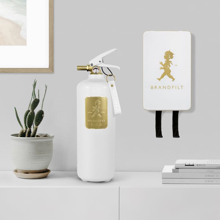 Extintor Solstickan 2 kg, Blanco-dorado Solstickan Design