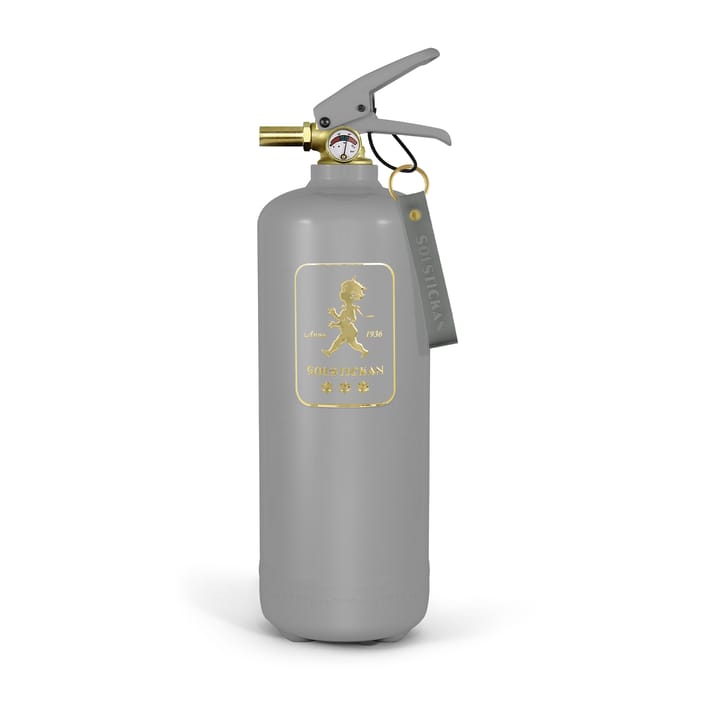 Extintor Solstickan 2 kg - Design Edition gris-dorado - Solstickan Design