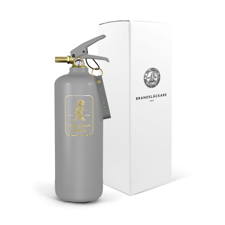 Extintor Solstickan 2 kg, Design Edition gris-dorado Solstickan Design