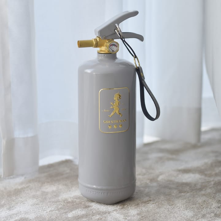 Extintor Solstickan 2 kg, Design Edition gris-dorado Solstickan Design