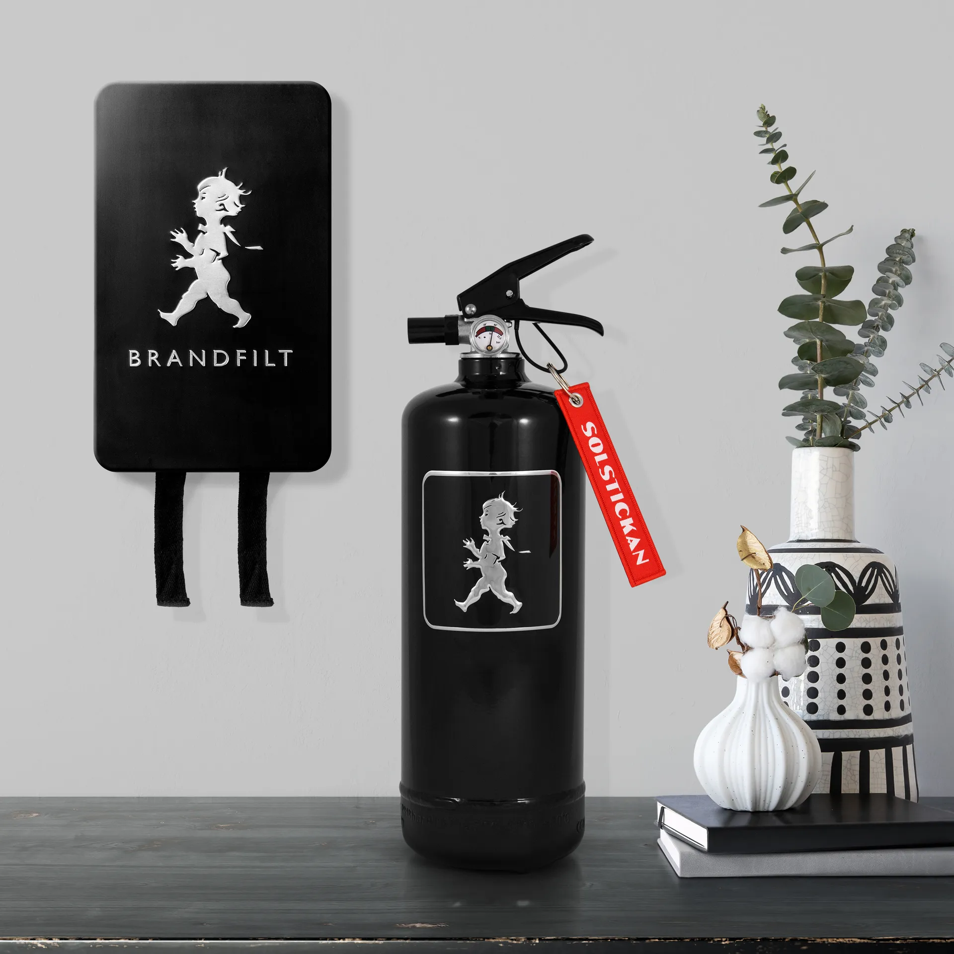 Extintor Solstickan 2 kg, Negro-plateado Solstickan Design