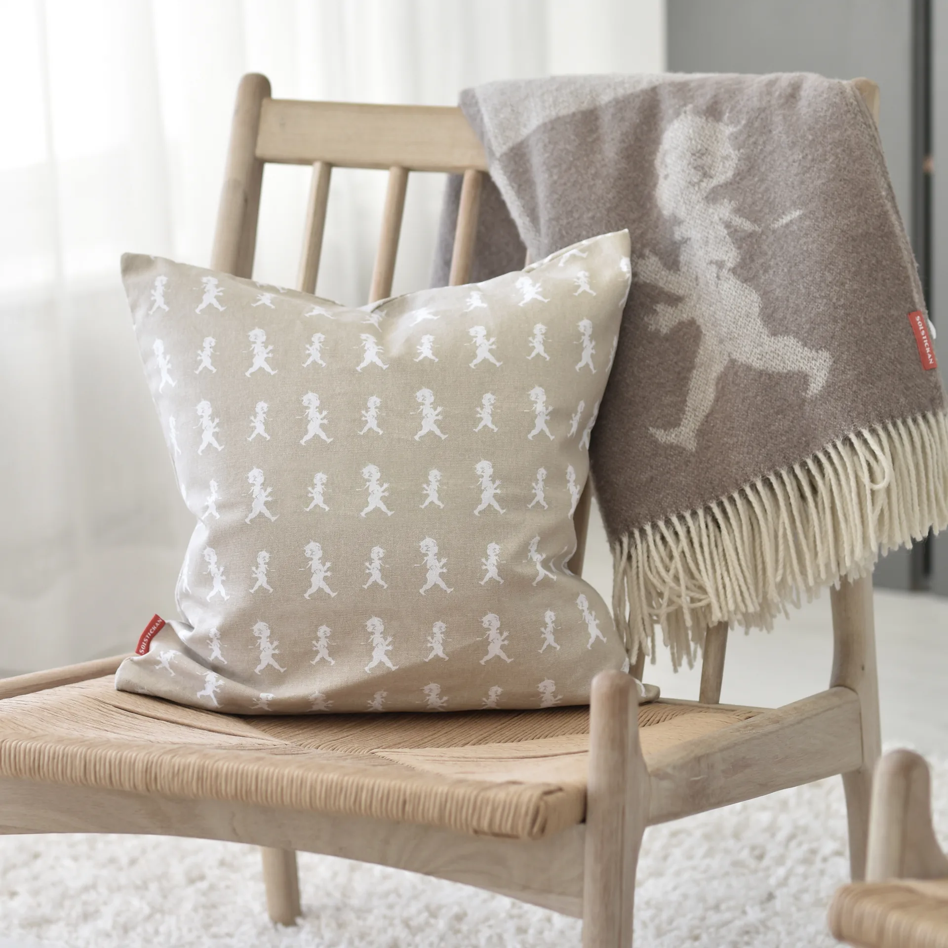 Funda de cojín Solstickan 50x50 cm, Sand Solstickan Design