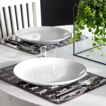 Individual Solstickan 30x40 cm 2 unidades - Negro - Solstickan Design