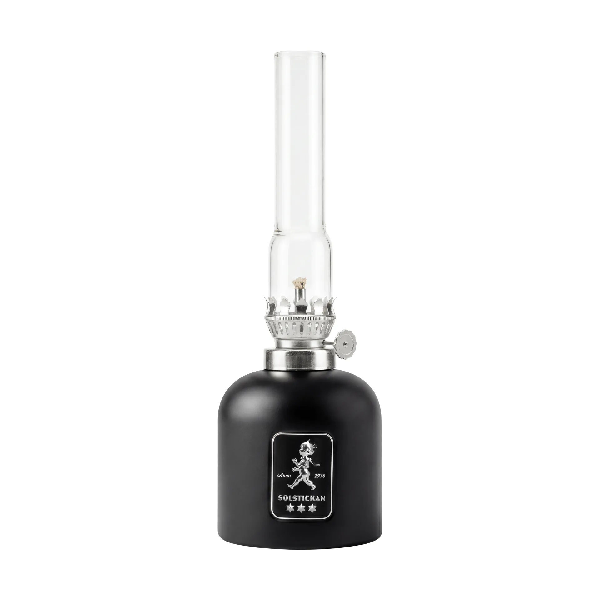 Lámpara de parafina Solstickan, Negro mate, Ø8x24 cm Solstickan Design