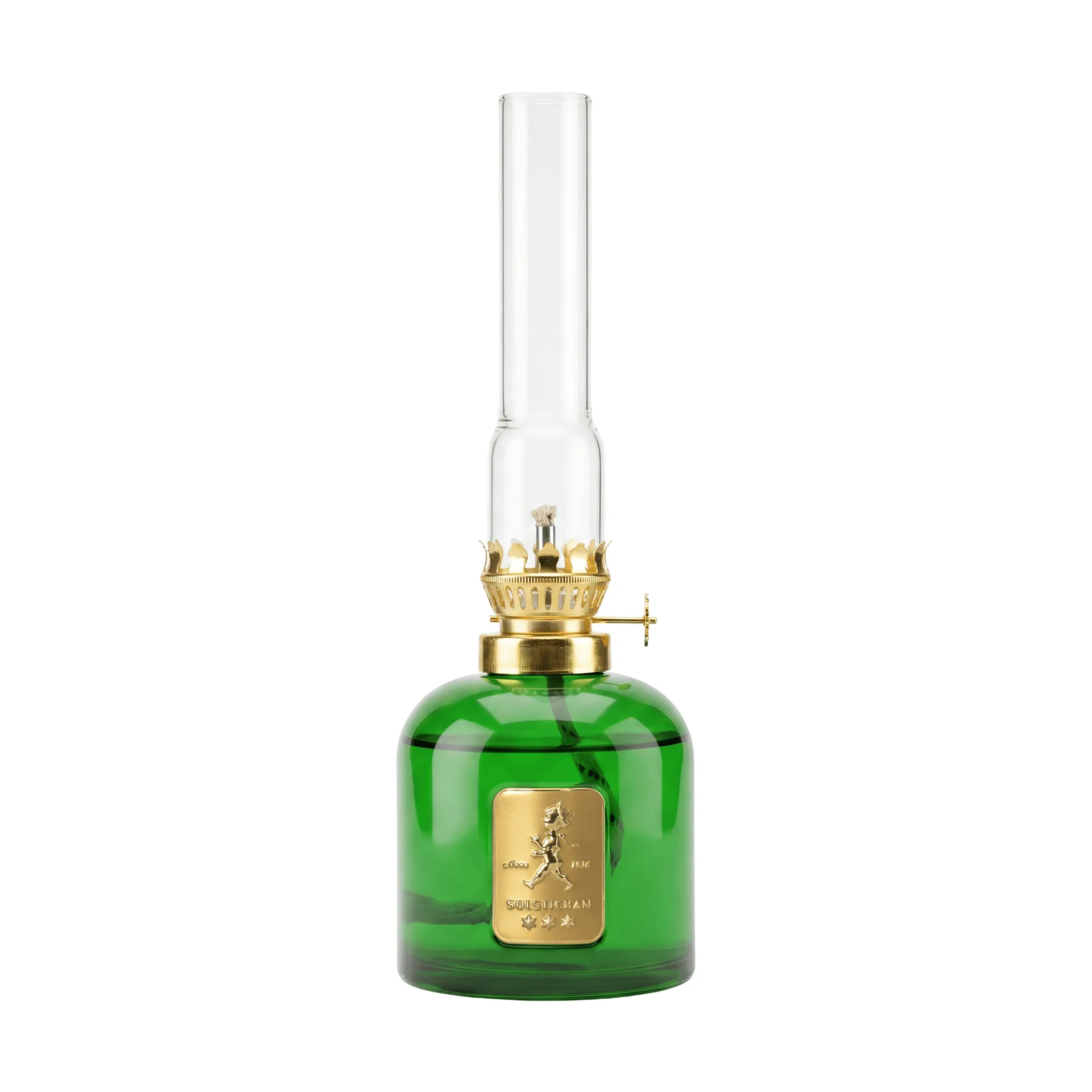 Lámpara de parafina Solstickan, Verde, Ø8x24 cm Solstickan Design