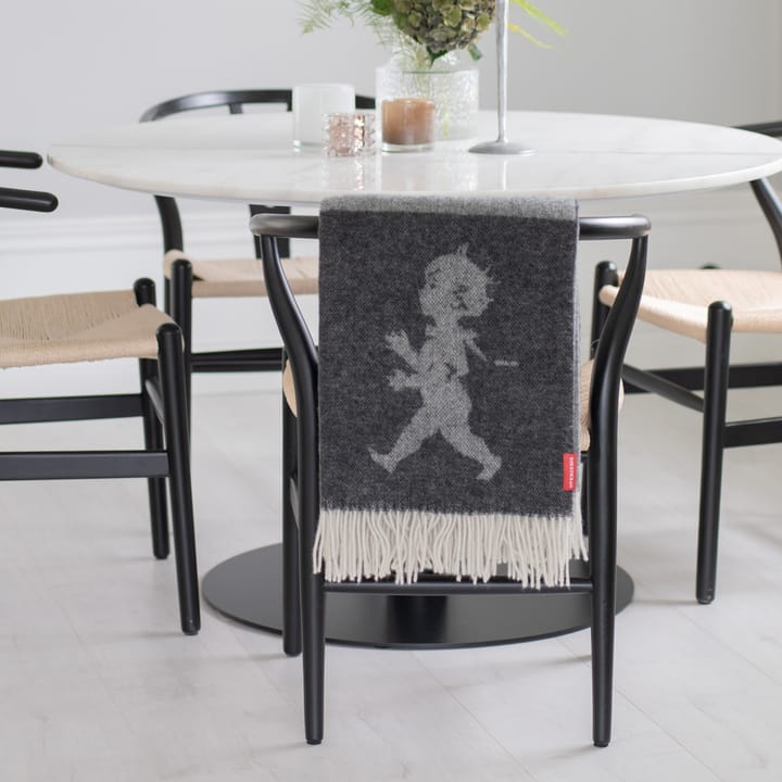 Manta de lana merino Solstickan 130x170 cm, Gris antracita Solstickan Design