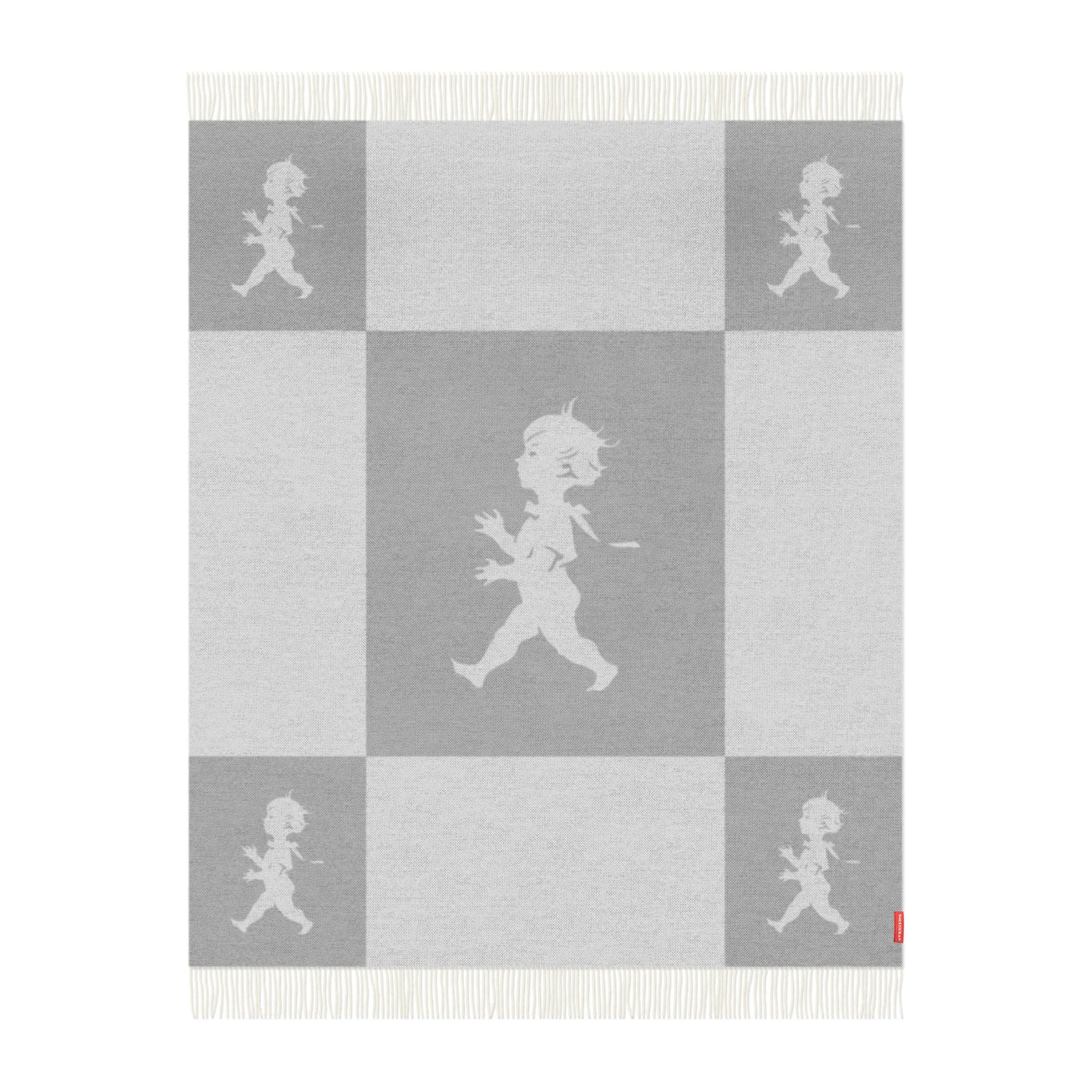 Manta de lana merino Solstickan 130x170 cm, Gris claro Solstickan Design