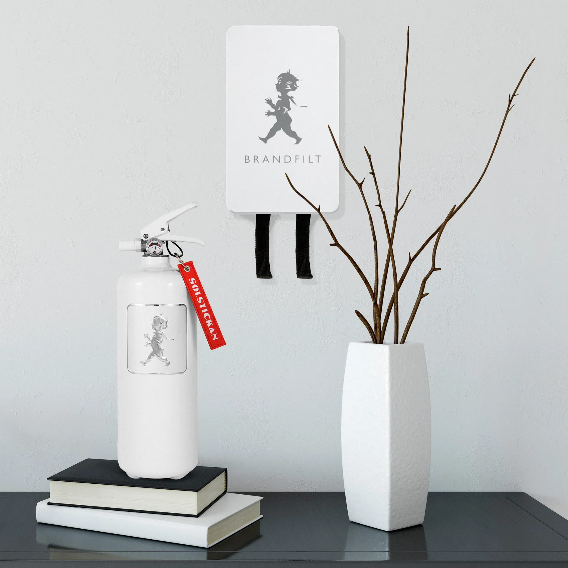 Manta ignífuga Solstickan 120x120 cm, Blanco brillante Solstickan Design