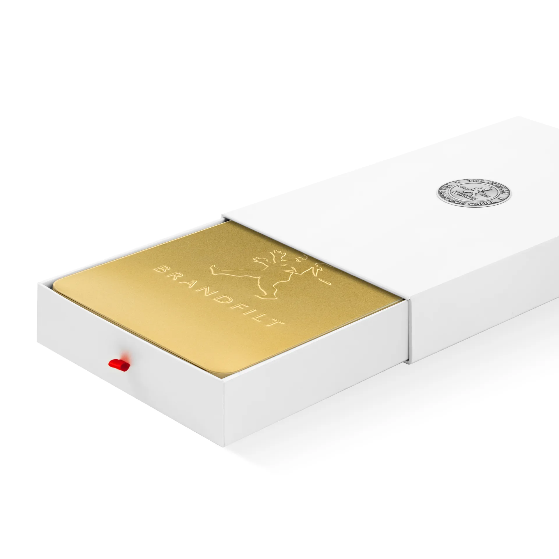 Manta ignífuga Solstickan 120x120 cm, Dorado mate Solstickan Design