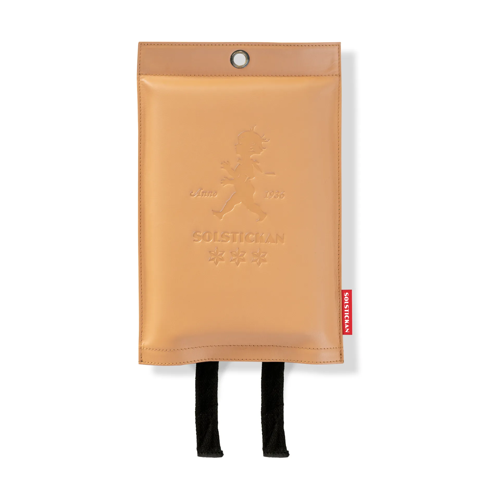 Manta ignífuga Solstickan cuero 120x120 cm, Cuero claro Solstickan Design