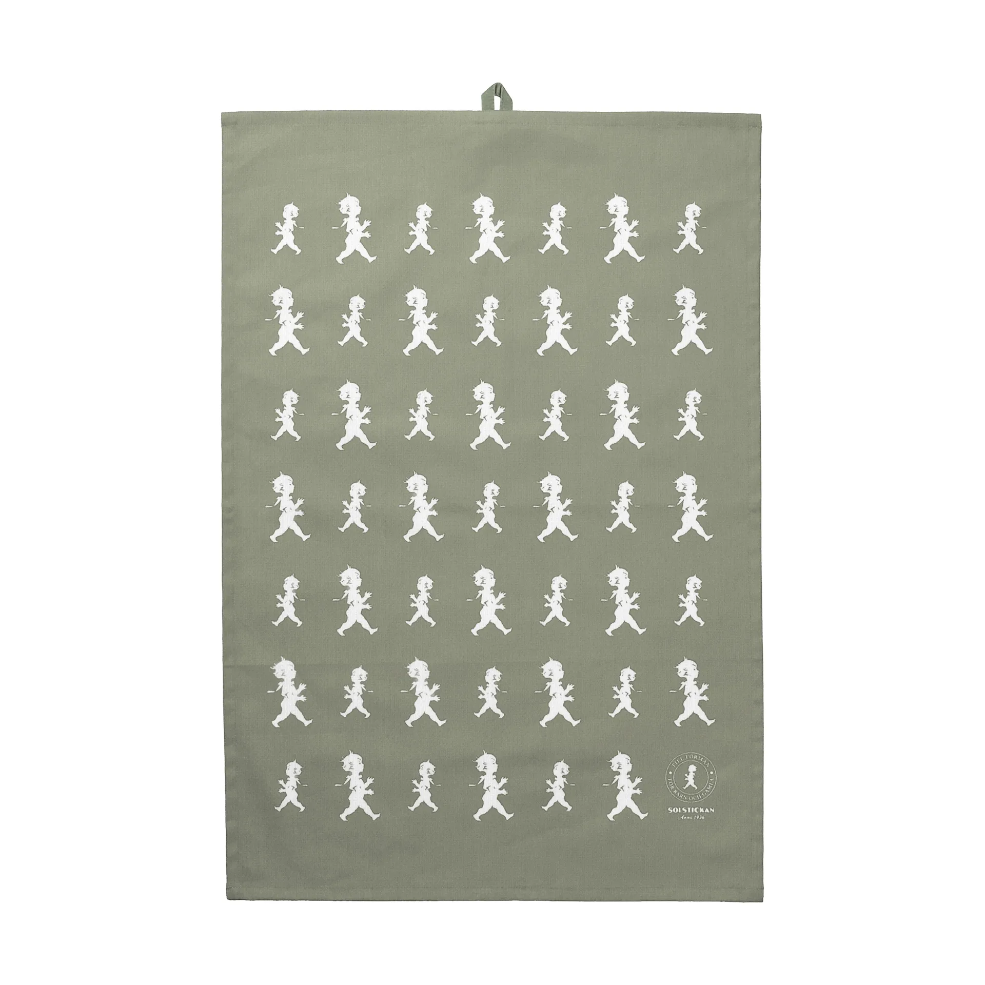 Paño de cocina Solstickan 50x70 cm, Verde-blanco Solstickan Design