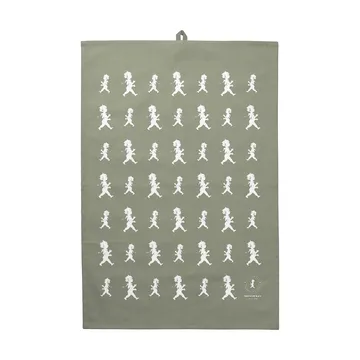 Paño de cocina Solstickan 50x70 cm - Verde-blanco - Solstickan Design