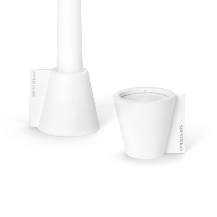 Portavelas Flipp 5x6 cm, Blanco Solstickan Design