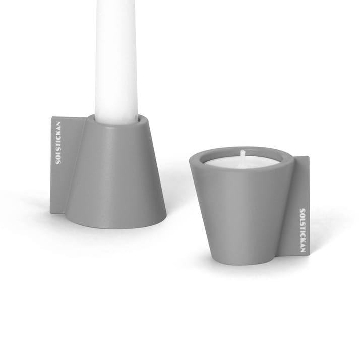 Portavelas Flipp 5x6 cm, Gris Solstickan Design