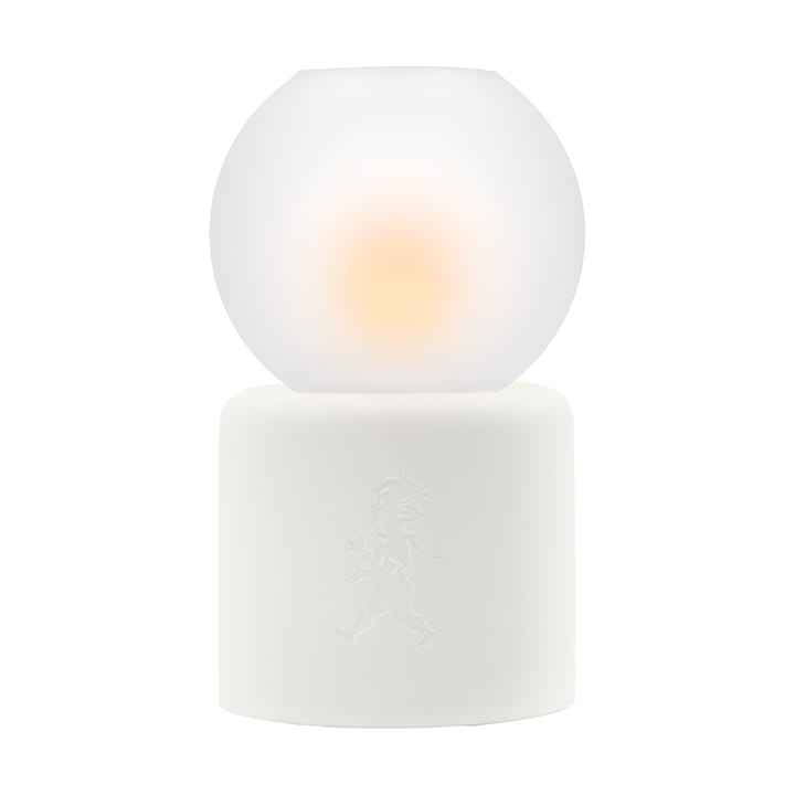 Portavelas Globe Ø9,5x17 cm - Blanco - Solstickan Design