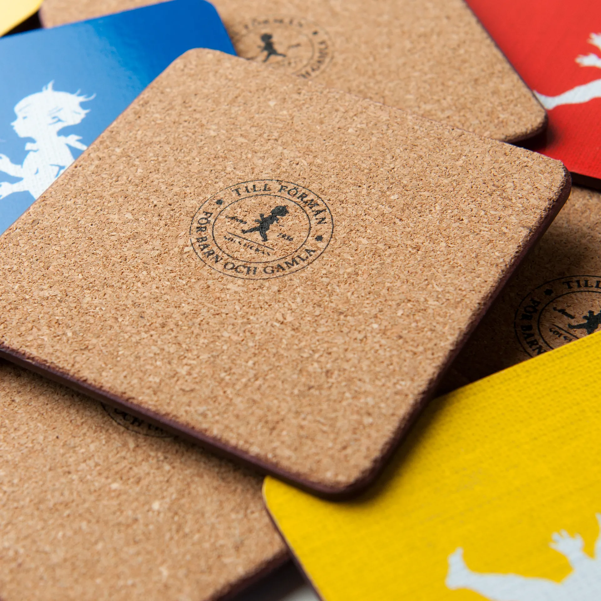 Set de 4 posavasos Solstickan 10x10 cm, Negro Solstickan Design