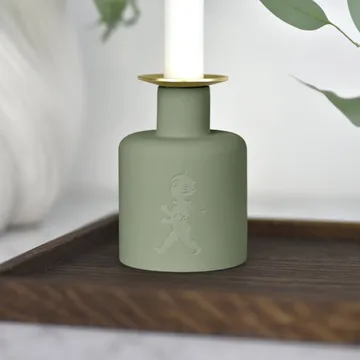 Solstickan candelero de cerámica - Verde - Solstickan Design