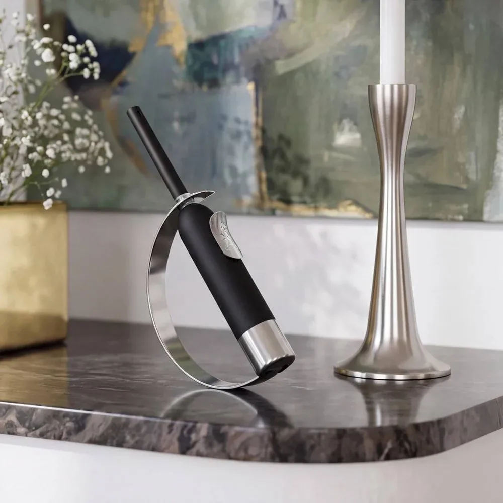 Solstickan encendedor de llama, Negro-plata Solstickan Design