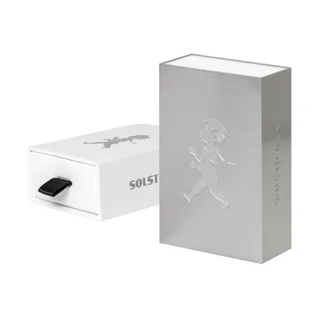 Solstickan funda para cerillas - Plata, pequeño 3,5x5,6x1,8 cm - Solstickan Design