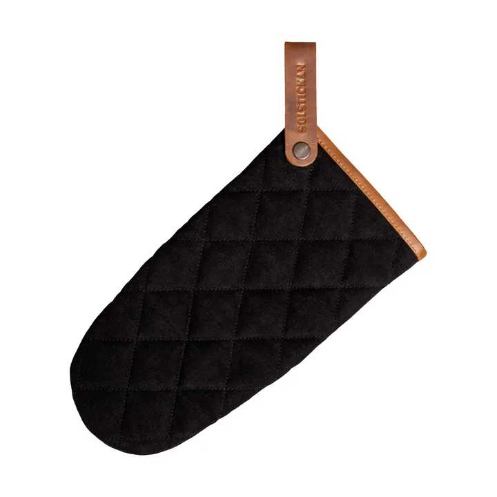 Solstickan manopla de cocina de lona - Negro - Solstickan Design
