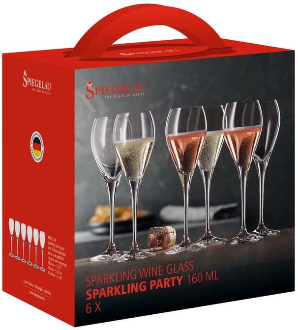 Copa de champán Party 16 cl, 6-pack Spiegelau