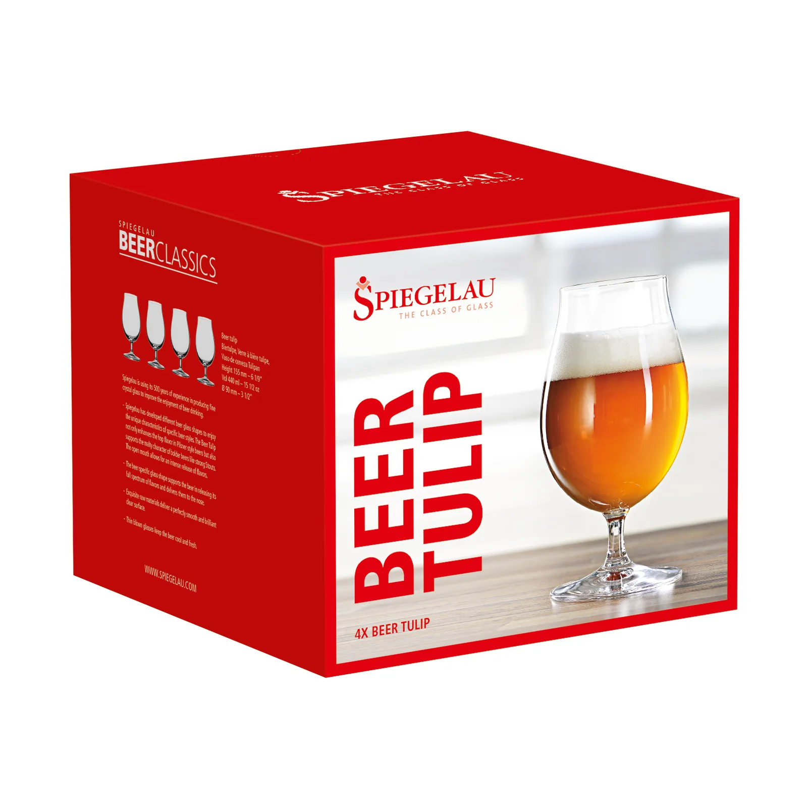 Vaso de cerveza Tulip Beer Classics 4 unidades, claro Spiegelau
