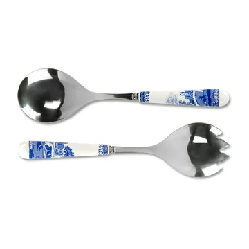 2 Cubiertos de ensalada Blue Italian - Cerámica-acero inoxidable - Spode