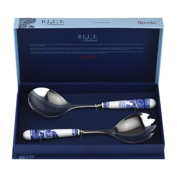 2 Cubiertos de ensalada Blue Italian - Cerámica-acero inoxidable - Spode