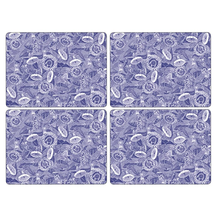 4 Manteles individuales Blue Room Sunflower 30x40 cm - azul-blanco - Spode