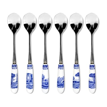 6 Cucharillas de té Blue Italian - Cerámica-acero inoxidable - Spode