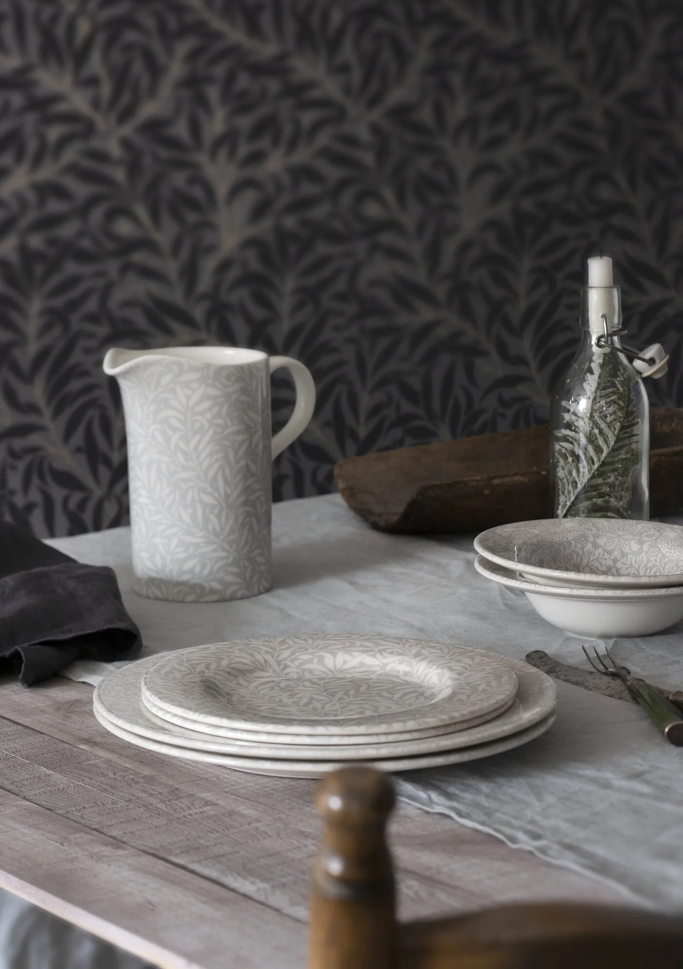 Bol Strawberry Thief Ø19 cm, Grey Spode