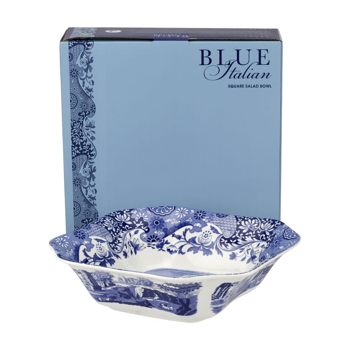 Ensaladera Blue Italian  cuadrada - 23,5x23,5 cm - Spode